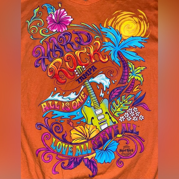 hard rock cafe tampa shirt
“all is one ~ love all serve all” - Picture 3 of 3